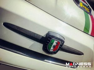 FIAT 500 ABARTH Front Emblem Cover - Carbon Fiber
